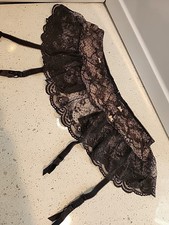 Victoria Secret Black Lace Garter Belt