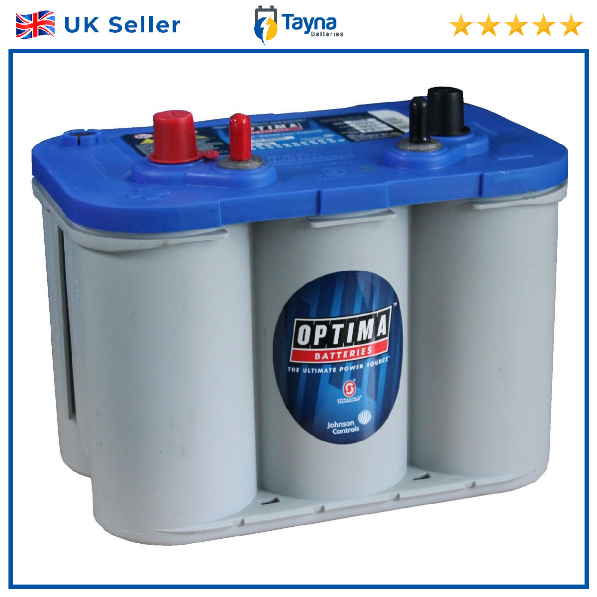 Optima Blue Top Battery BT DCM 4.2 (8016-253) (BCI D34M) BTDCM4.2 AGM