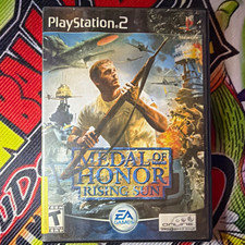 EA Games Medal of Honor: Rising Sun PS2 Shooter T  Black Label Tested & Working.