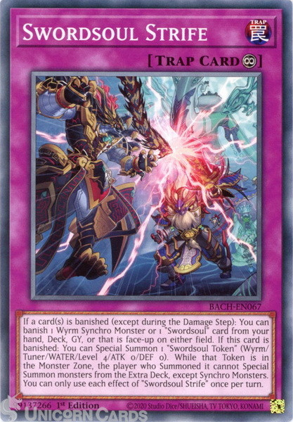 BACH-EN067 Swordsoul Strife Common 1st Edition Mint YuGiOh Card