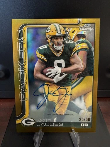 2025 Topps Josh Jacobs Shop for 2025 Topps Signature Class Football autographs on eBay (Raw)