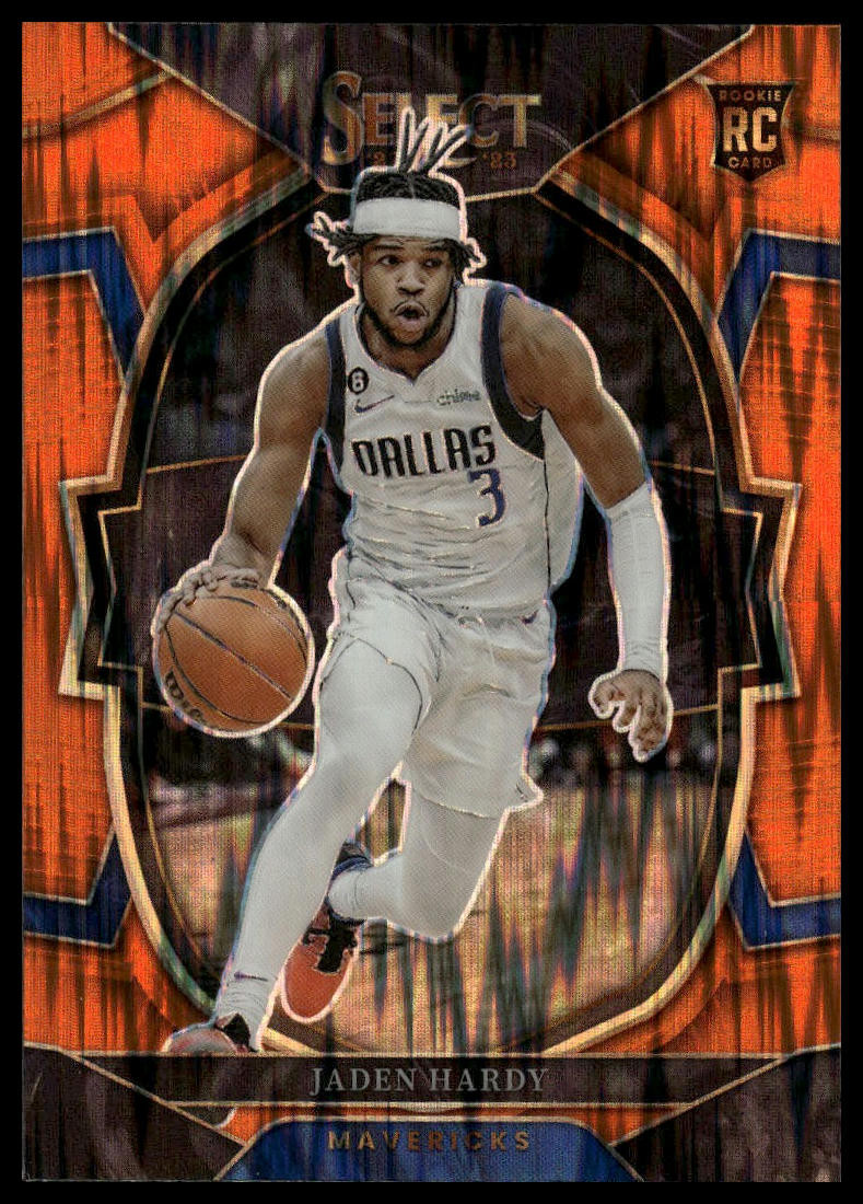 2022-23 Panini Select #80 Jaden Hardy Orange Flash Prizms RC
