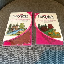 Heartfelt Creations Create A Scapes Wilderness Cling Stamps  Decorative Dies