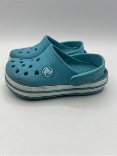 Crocs Kids Iconic Comfort Sandals Size C 8 Clogs Blue Unisex Toddler - Picture 4 of 10