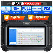 XTOOL D5S OBD2 Scanner Engine ABS SRS Code Re...