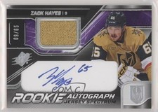 2022-23 SPx Rookie Auto Jersey Spectrum 9/65 Tier 1 Zack Hayes #ZH Auto tp3