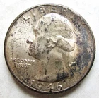 1946-D Washington Quarter 25c~Heavy Toning