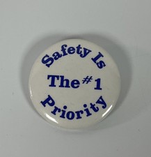 Vintage Santa Fe ATSF Railroad Safety Pin Saf...