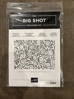 Sizzix Big Shot Swirls & Curls Textured Impressions Embossing Folder Stampin Up!