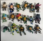 Vintage TMNT Action Figure Lot 17pcs Teenage Mutant Ninja Turtles Playmates
