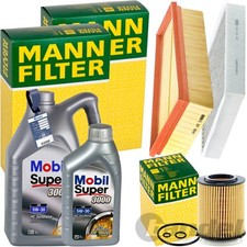 MANN INSPEKTIONSPAKET+6L MOBIL 5W-30 &Ouml;L passend f&uuml;r MERCEDES A-KLASSE W176 X117