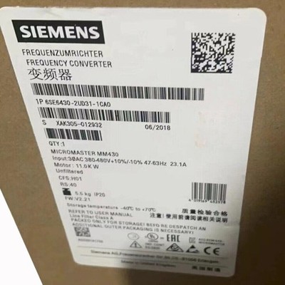 6SE6430-2UD31-1CA0 1PCS NEW Sealed SIEMENS MICROMASTER 430 6SE6430-2UD31-1CA0