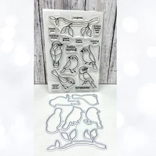 Simon Says Stamp SPRING BIRDS Rubber Stamps Dies