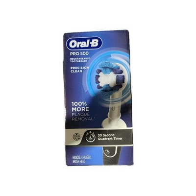 Oral-B PRO 500 Precision Clean  Rechargeable Toothbrush Grey/White