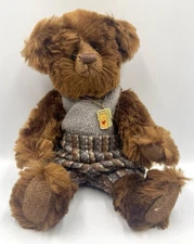 Kathy Sandusky Bear Cupboard Artist  Mohair Jointed Bear Glass Eyes Brown 11”