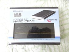 Executive 500 Gb Ultra Portable Hard Drive with leather case