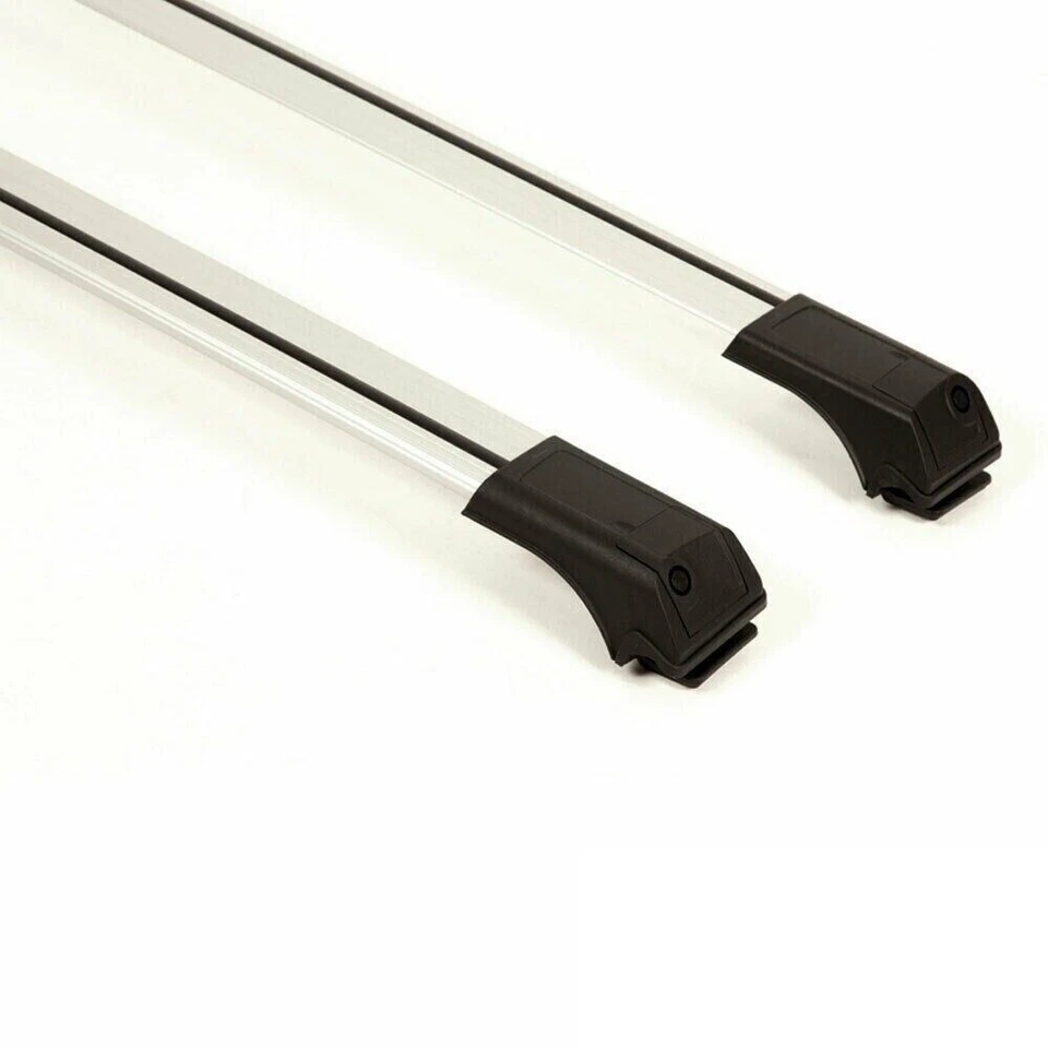 Fits LAND ROVER FREELANDER 1 98-2007 Roof Rack Cross Bars Rails Alu GREY SET 2PC - Imagem 2 de 3