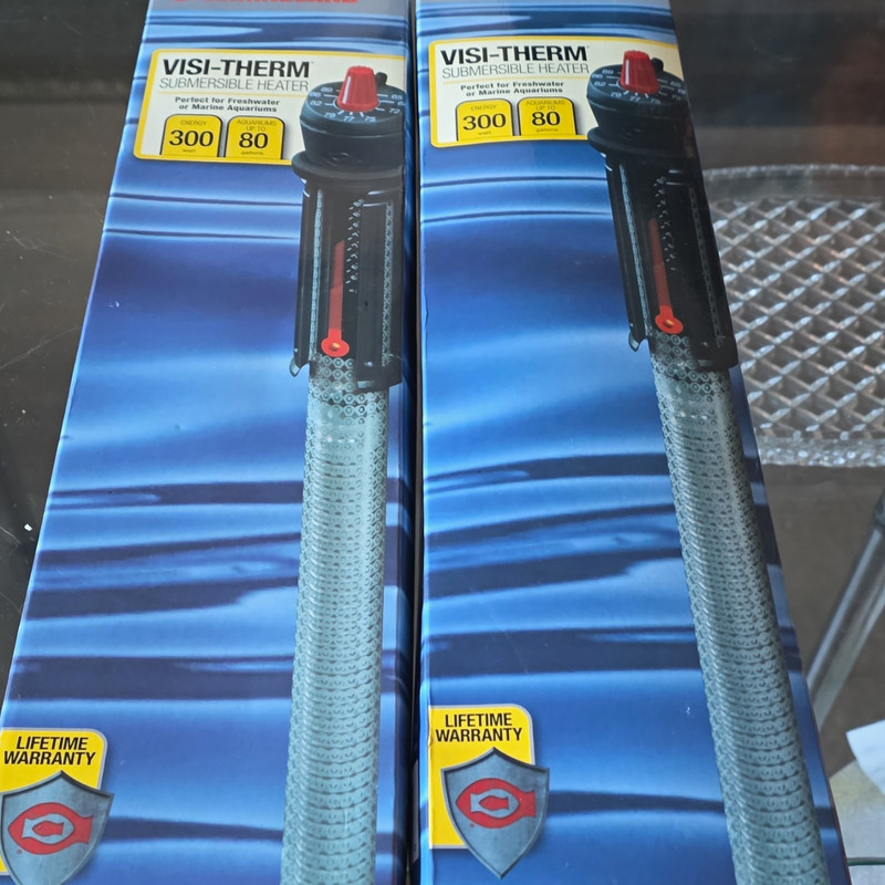 Visi-Therm Submersible Aquarium Heater w/ Thermostat 300W 80 gal