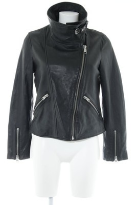 ALL SAINTS Lederjacke Damen Jacke Gr. DE 40 schwarz klassischer Stil