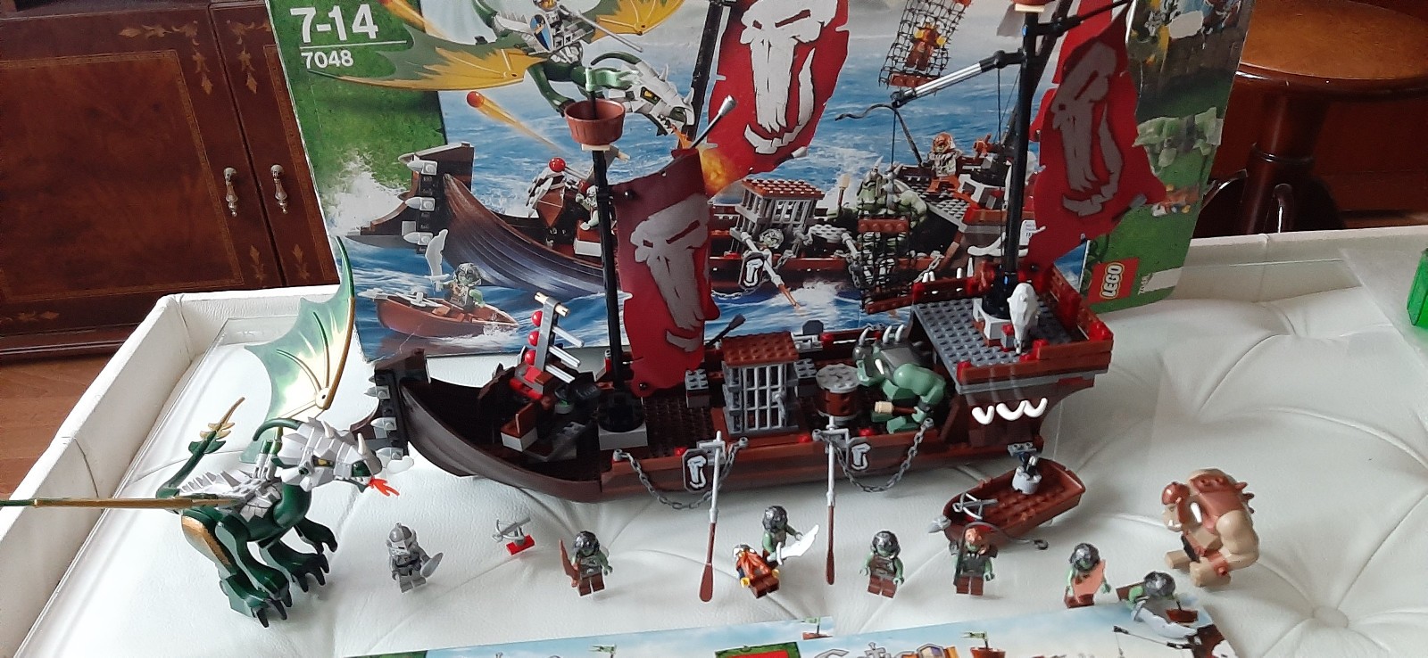 LEGO Castle Fantasy Era 7048 Troll Warship BA&OVP kompl.+ gr. Troll aus 7036 rar