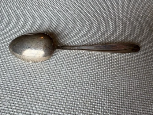Reed & Barton Silver Sculpture Serving Spoon Sterling Heavy 1950s