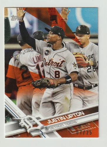 Justin Upton 2017 Topps Mini On Demand Orange 07/25 #US94 Tigers - 第 1/1 張圖片