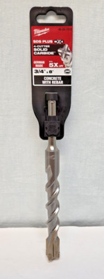 Milwaukee 3/4'' x 8'' SDS Plus MX4 Hammer Drill Bit concrete with rebar 48-20-7210
