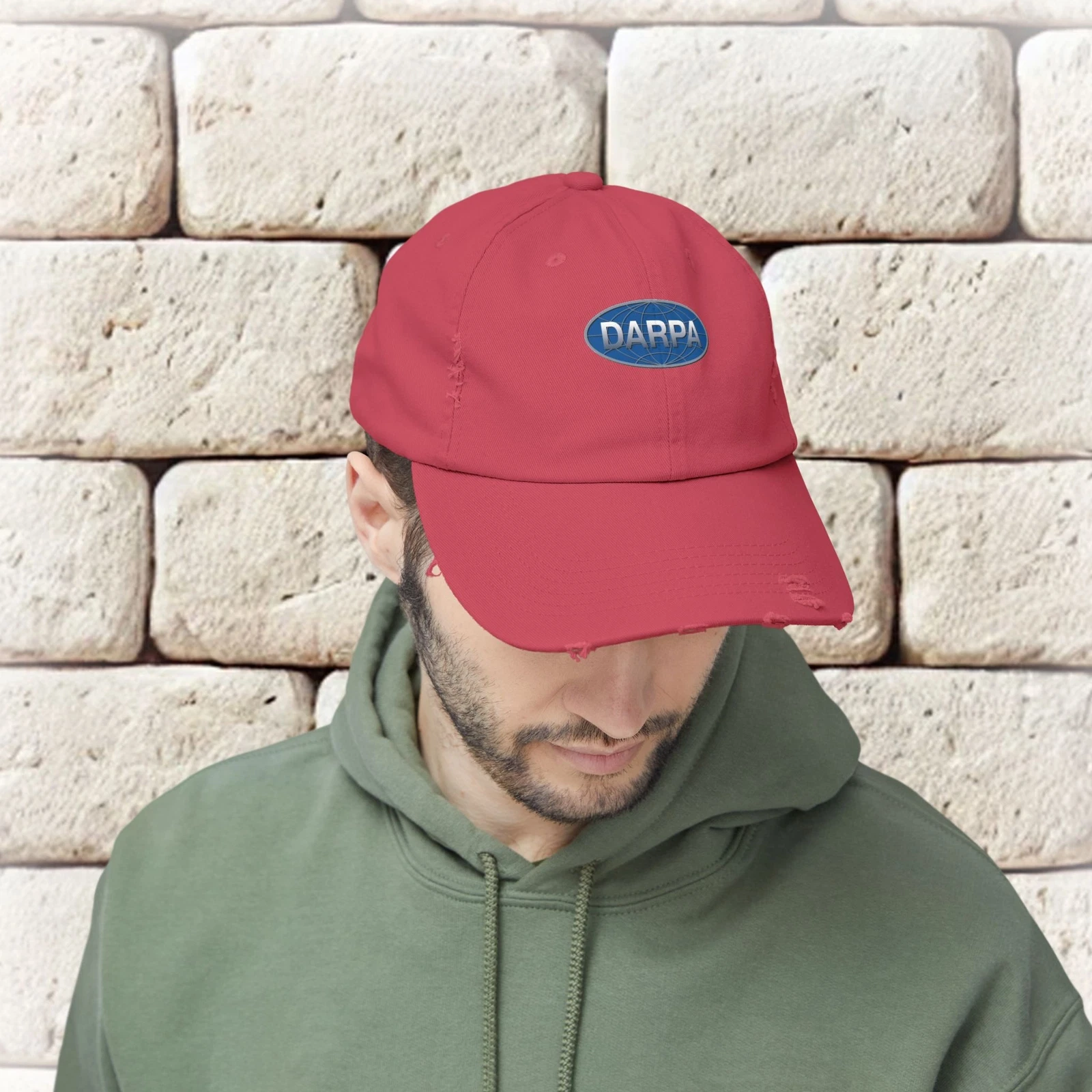 DARPA Emblem Unisex Distressed Cap