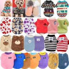 Puppy Warm Fleece Vest Clothes Winter Pet Dog Cat Costume Apprael Coats Sweate 