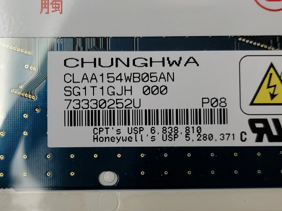 Pantalla LCD Chunghwa CLAA154WB05AN 15,4" WXGA para Sony Vaio PCG-391L (B) #7861 Foto 3 de 3