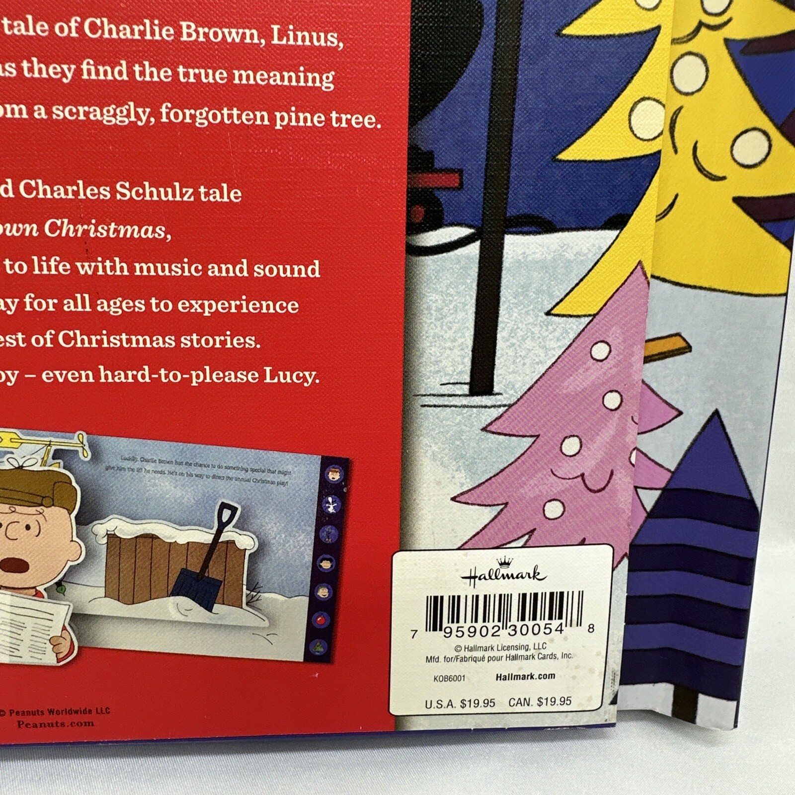 A Charlie Brown Christmas Tree Pop Up Book Hallmark Peanuts With