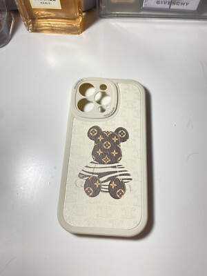 For iPhone 13 Pro Luxury Silicone Soft Case Cover,  Bearbrick, Baccarat