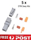 <!--F#f_0-->5 x Deutsch DTM 2way Motorsport Connector Plug/Pin Kits<!--F/-->