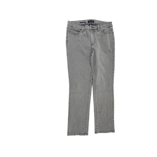 Vaqueros rectos Charter Club Lexington para mujer talla 8P grises denim