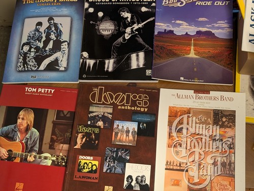 Lot of 6 Hal Leonard Guitar Songbooks Tom Petty Moody Blues Bob Seger Doors +MOR