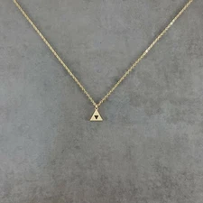 Triforce GOLD Plated Necklace Pendant Game Nintendo Zelda Link Courage Wisdom 