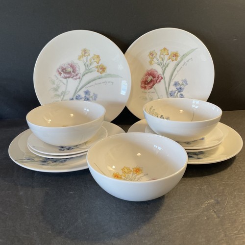 11 Stck. Lenox Künstler Skizzenbuch Louise Le Luyer Salat/Dessert/Müsli EUC - Bild 10 von 11