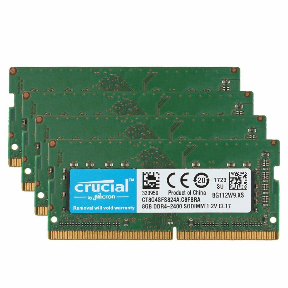 Crucial 32GB 16GB 8GB DDR4 2400Mhz PC4-19200 260Pin Laptop SODIMM