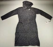 Calvin Klein Wmn's Black Metallic 36" Long Party Cocktail Dress Sz Medium