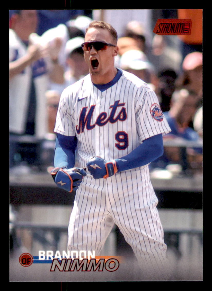2023 Stadium Club Red Foil #29 Brandon Nimmo New York Mets