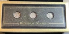 (3) Indian Head Buffalo Nickels, 1937 P-D-S, Danbury Mint Stoneware Display Case