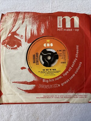 Barbra Streisand-The Way We Were - S CBS 1915 Stereo Picture Cover Ex/Cond