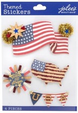 American Flag, 3D scrapbook stickers - Sticko 8600111