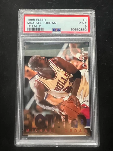 1995-96 Fleer Total D #3 Michael Jordan PSA 9 Graded Card