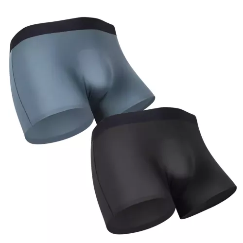 3 PIEZAS Hombres 3D-Bolsa Boxer Calzoncillos Anti-Rozaduras Ropa Interior Seda Hielo Transpirable - Imagen 26 de 38