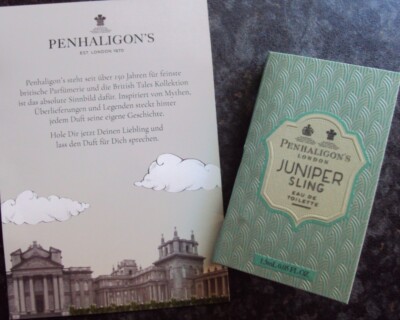 Penhaligon's Juniper Sling EdT Parfum Travel to go Reise Duft Geschenkidee NEU 