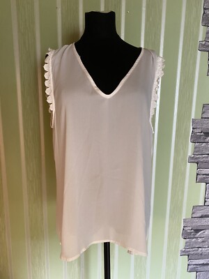 Top Damen Blusentop Vera Moda, creme, Gr. XL