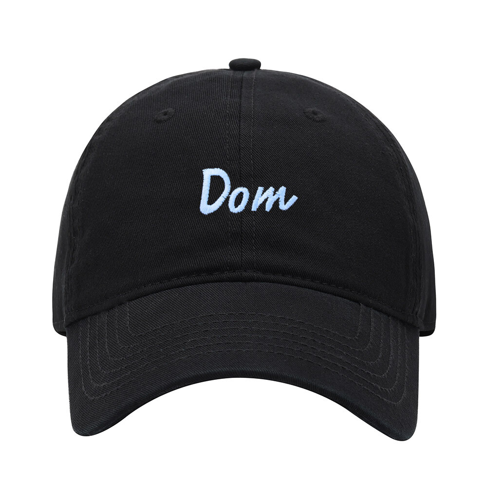 Baseball Cap Men Name Dom Gift Embroidered Washed Cotton Dad Hat Baseball Caps