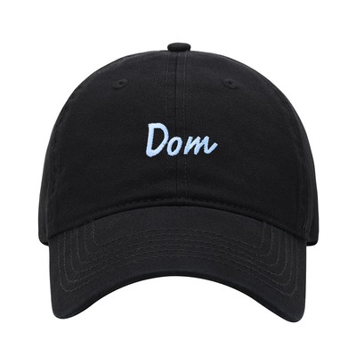 Baseball Cap Men Name Dom Gift Embroidered Washed Cotton Dad Hat Baseball Caps