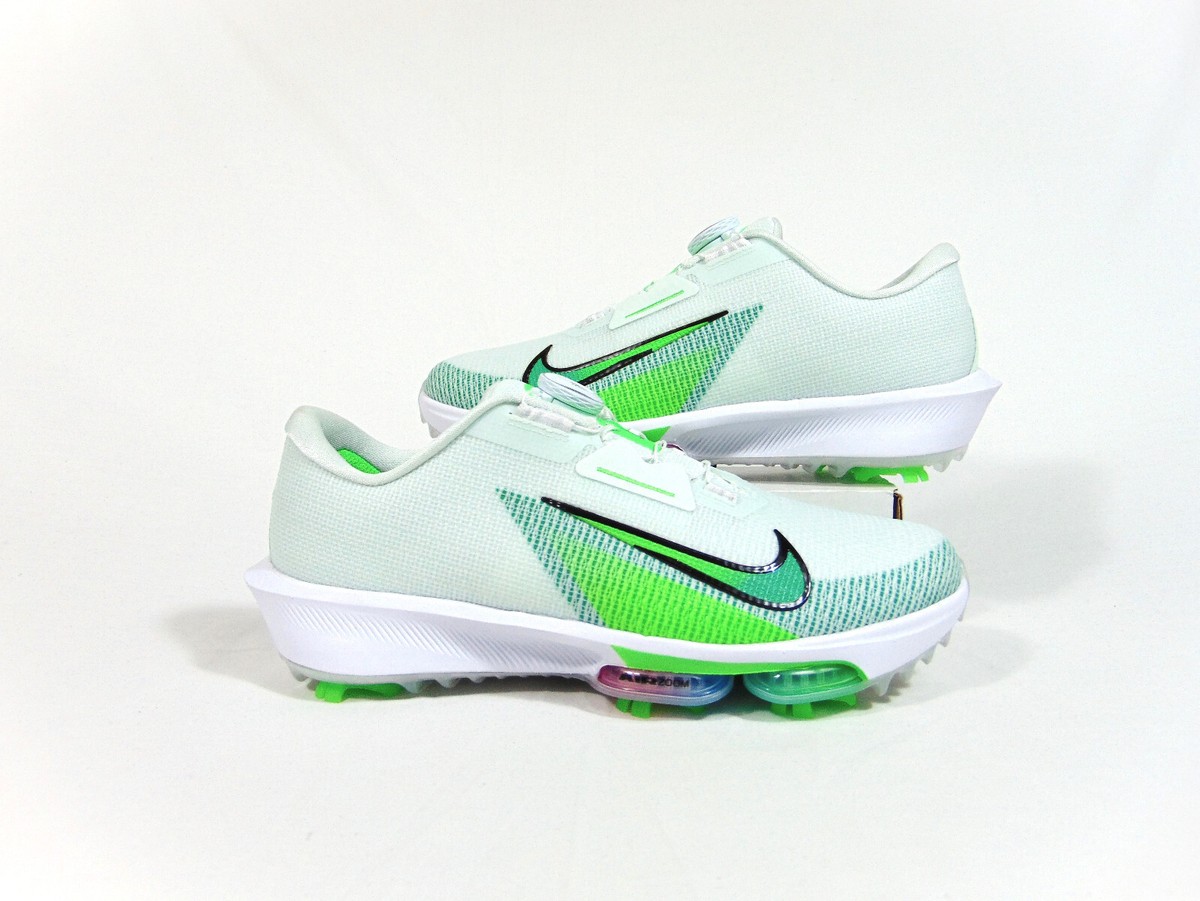 Nike Mens Infinity BOA 2 White Green‎ Golf Shoes Size 10 Wide Nike Infinity Tour BOA 2 Golf Wide White Pure Platinum Green  main image 4